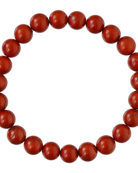 Red Jasper Bracelet for Women Men's Gifts - Protection Healing Crystal Bracelet - 8mm Gemstone Beaded Adjustable