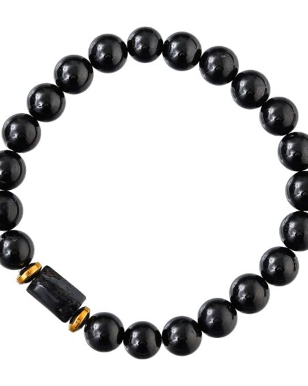 Black Tourmaline Bracelet for Women Men's Gifts - Protection Healing Crystal Bracelet - 8mm Gemstone Beaded Adjustable