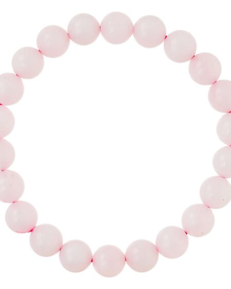 Rose Quartz Bracelet for Women Men's Gifts - Protection Healing Crystal Bracelet - 8mm Gemstone Beaded Adjustable
