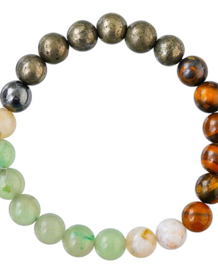 Money Magnet Bracelet for Women Men's Gifts - Protection Healing Crystal Bracelet - 8mm Gemstone Beaded Adjustable