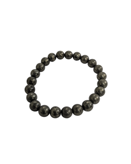 Pyrite Bracelet for Women Men's Gifts - Protection Healing Crystal Bracelet - 8mm Gemstone Beaded Adjustable