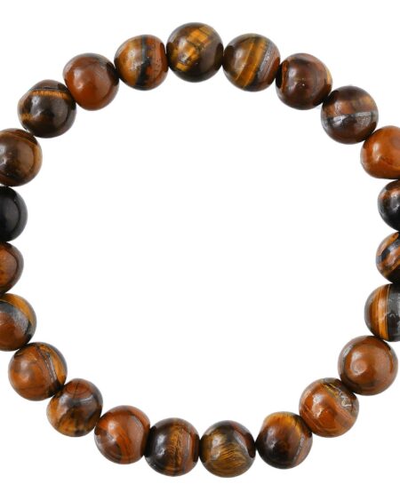 Tiger Eye Bracelet for Women Men's Gifts - Protection Healing Crystal Bracelet - 8mm Gemstone Beaded Adjustable
